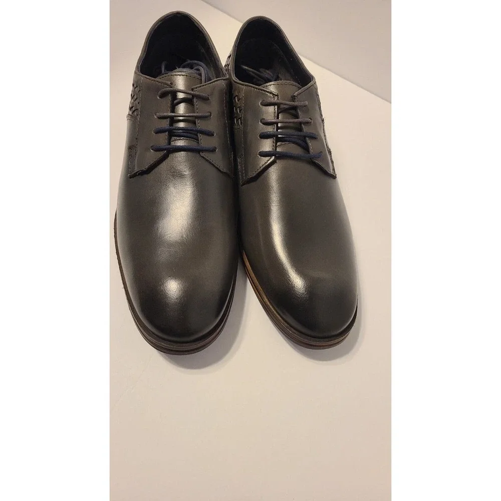 Thomas & Vine Mens‎ Legion Dark Gray Oxfords NEW WOB Size 10